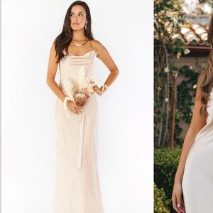 Show Me Your MuMu Champagne Slip Dress